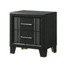 Charlie - Nightstand Black by Crown Mark | Bel Furniture