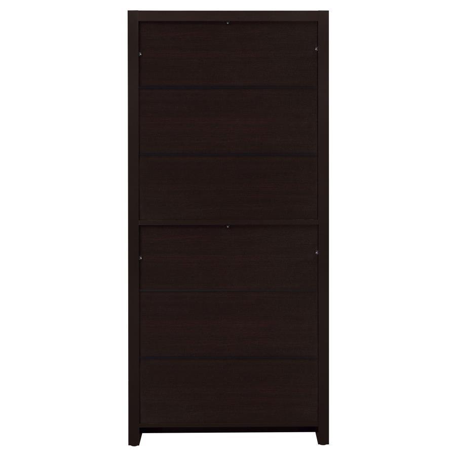 Skylar - 5-Shelf Bookcase With Drawer - Cappuccino