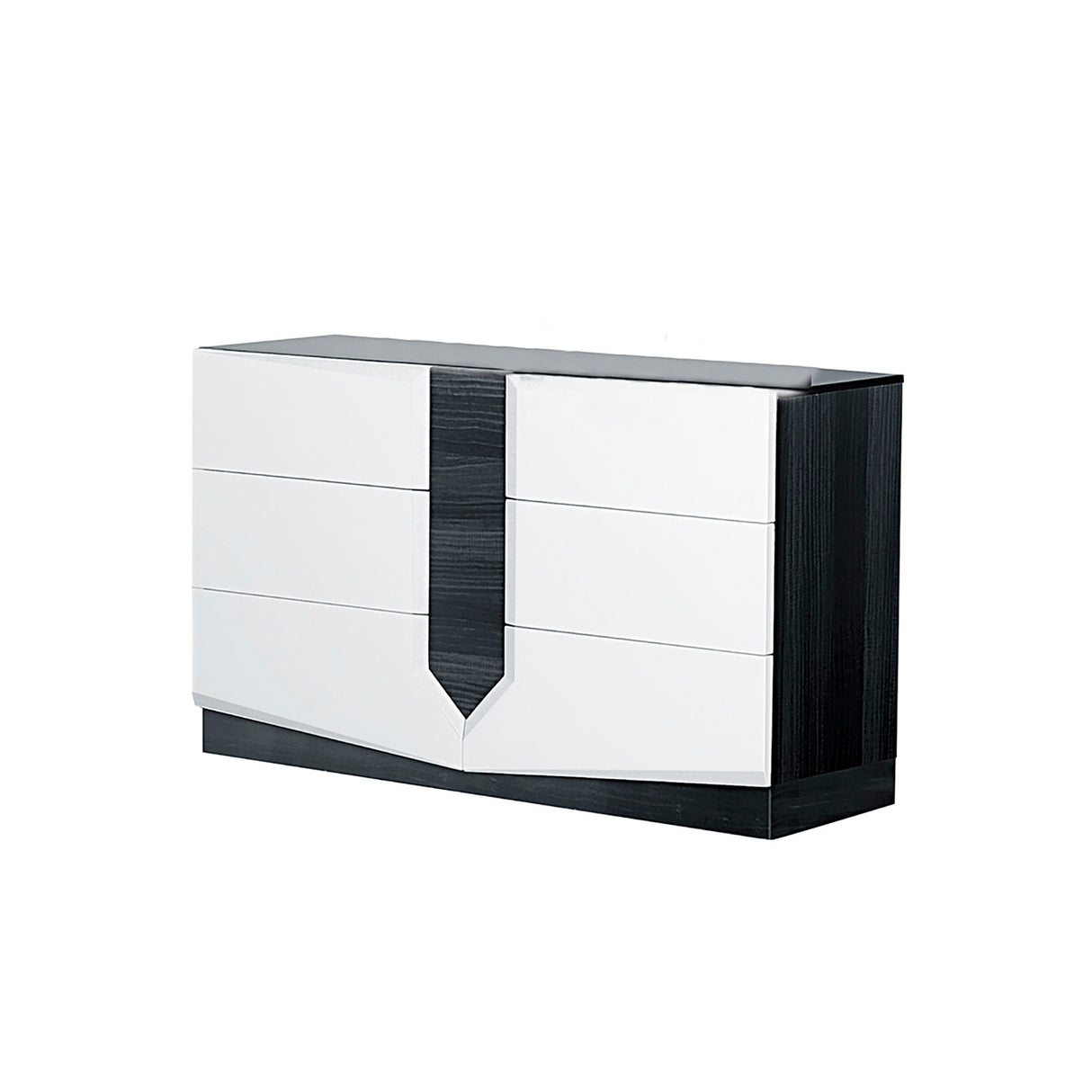 Vios - Zebra High Gloss Dresser - White
