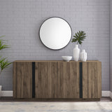 Mid-Century Modern 3 Drawer Low TV Stand For TVs Up To 80" by Walker Edison | Bel Furniture