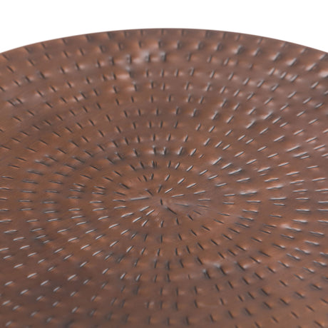 Griffen - Handcrafted Metal Storage Accent Table - view 4