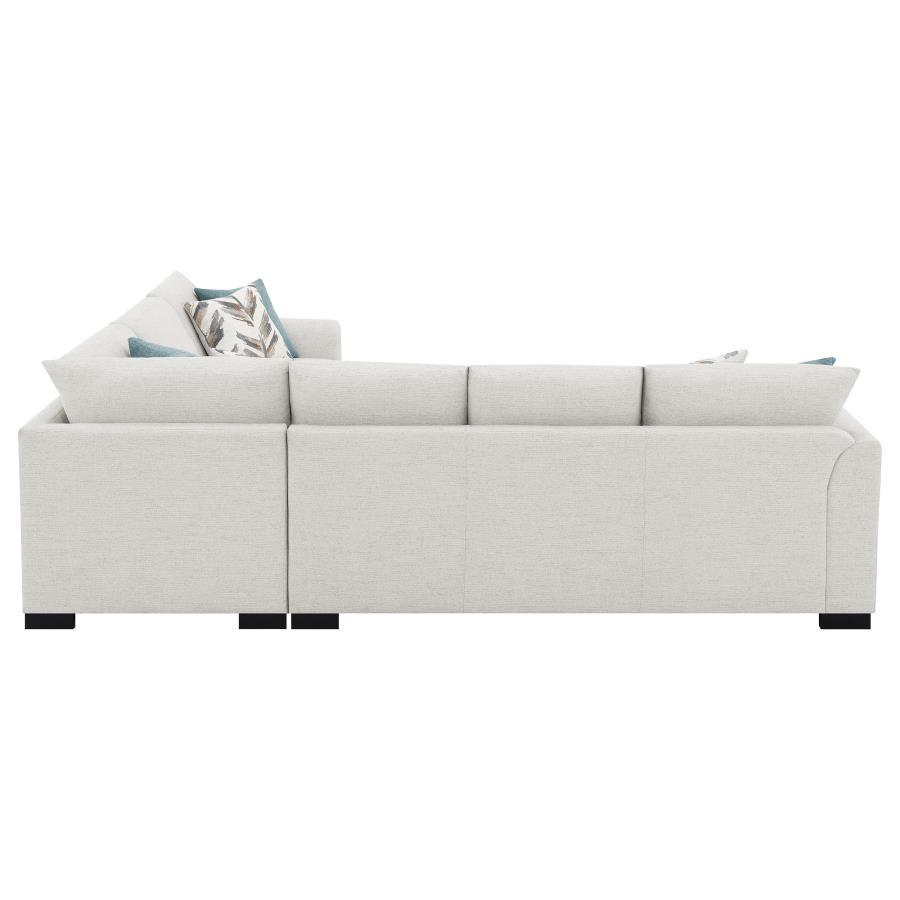 Ashford - Chenille Upholstered Sleeper Sectional Sofa - Greige by Coaster Fine Furniture | Bel Furniture
