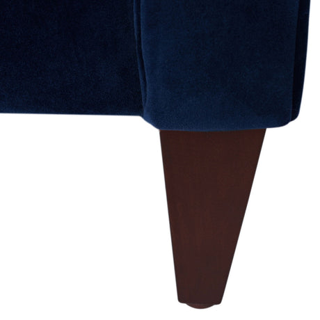 Jack - Modern Tuxedo Tufted Sofa - Navy Blue by Jennifer Taylor Home | Bel Furniture