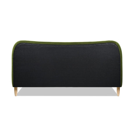 Roman - Curved Headboard Upholstered Platform Bed by Jennifer Taylor Home | Bel Furniture