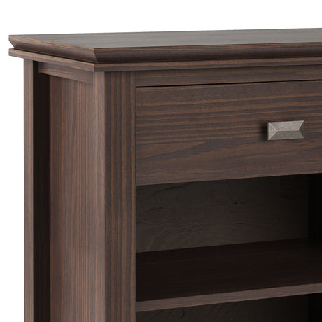 Artisan - Bedside Table - Warm Walnut Brown by Simpli-Home | Bel Furniture