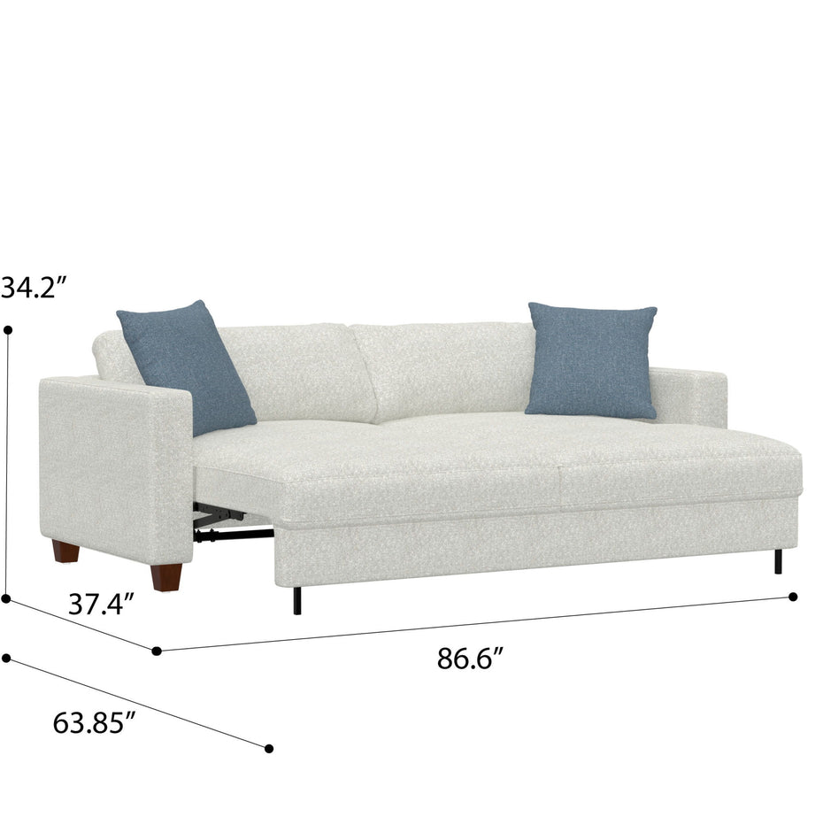 Biana - Pop-Up Sleeper Sofa - White