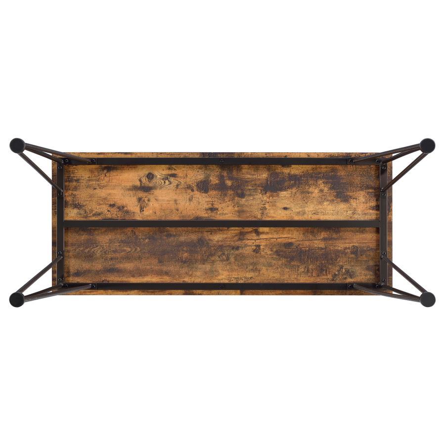 Olvera - 1-Drawer Writing Desk - Rustic Nutmeg