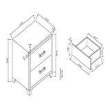 Omoda - Nightstand - White