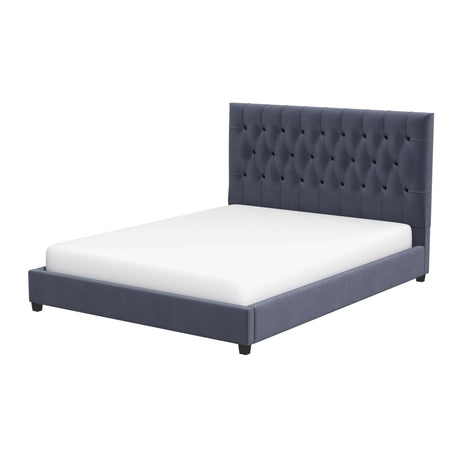 Donald - Mid-Century Modern Upholstered Platform Bed - view 2