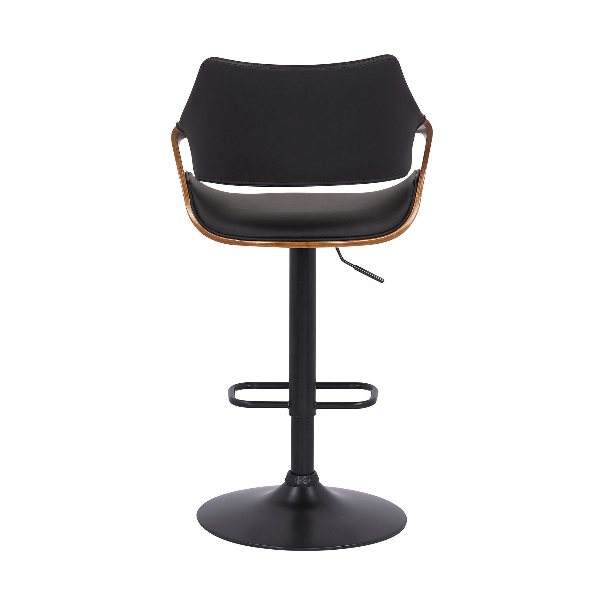 45" Swivel Adjustable Height Bar Chair - Black