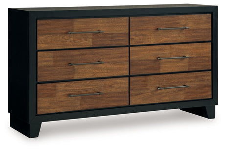 Kraeburn - Brown / Black - Dresser by Benchcraft® | Bel Furniture