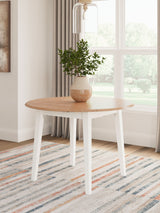 Gesthaven - Round Dining Room Drop Leaf Table by Signature Design by Ashley® | Bel Furniture