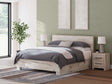 Lawroy - Panel Bed With Storage Beige King Under Bed Storage by Signature Design by Ashley® | Bel Furniture