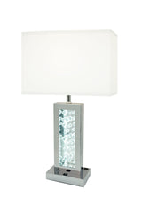 Monica - Table Lamp - Chrome by Crown Mark | Bel Furniture