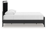 Zuraleus - Upholstered Panel Platform Bed With Roll Slats