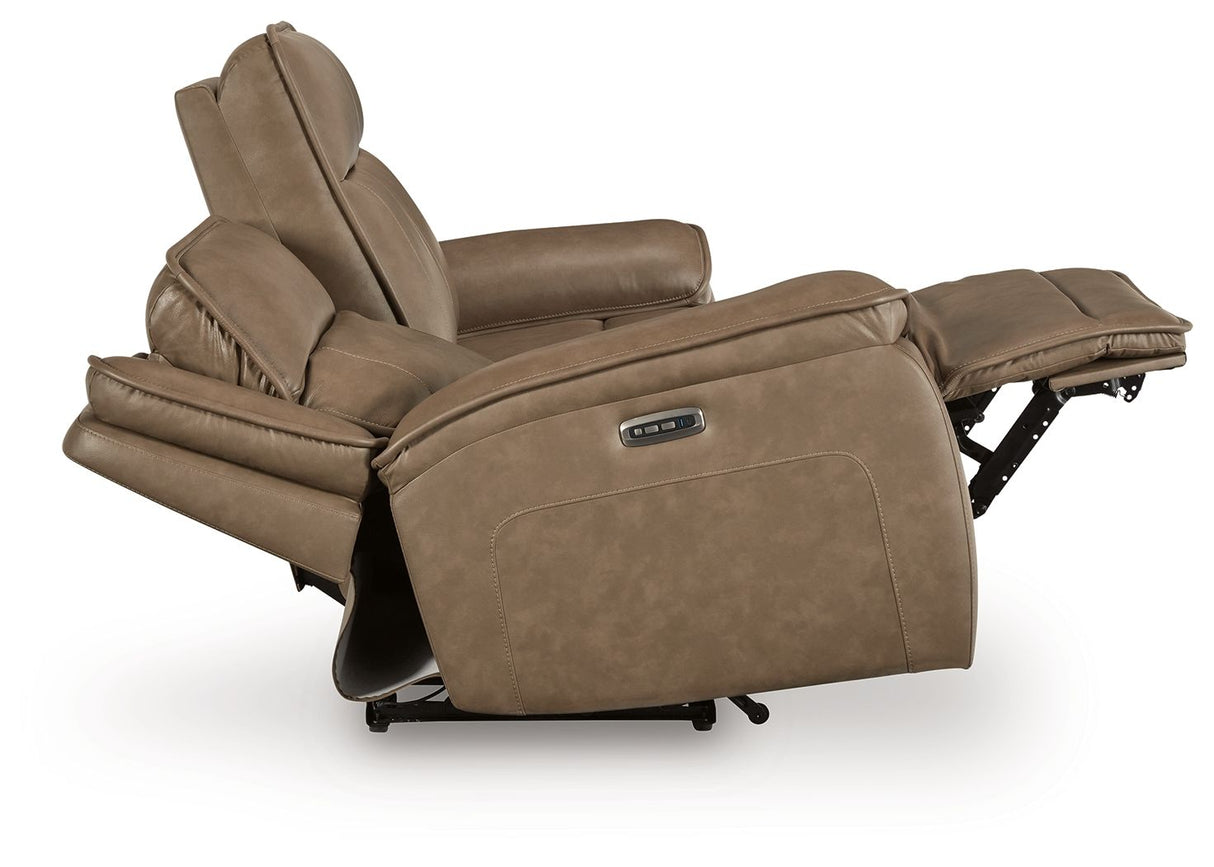 Glencroft - Power Reclining Sofa With Adjustable Headrest - Sahara