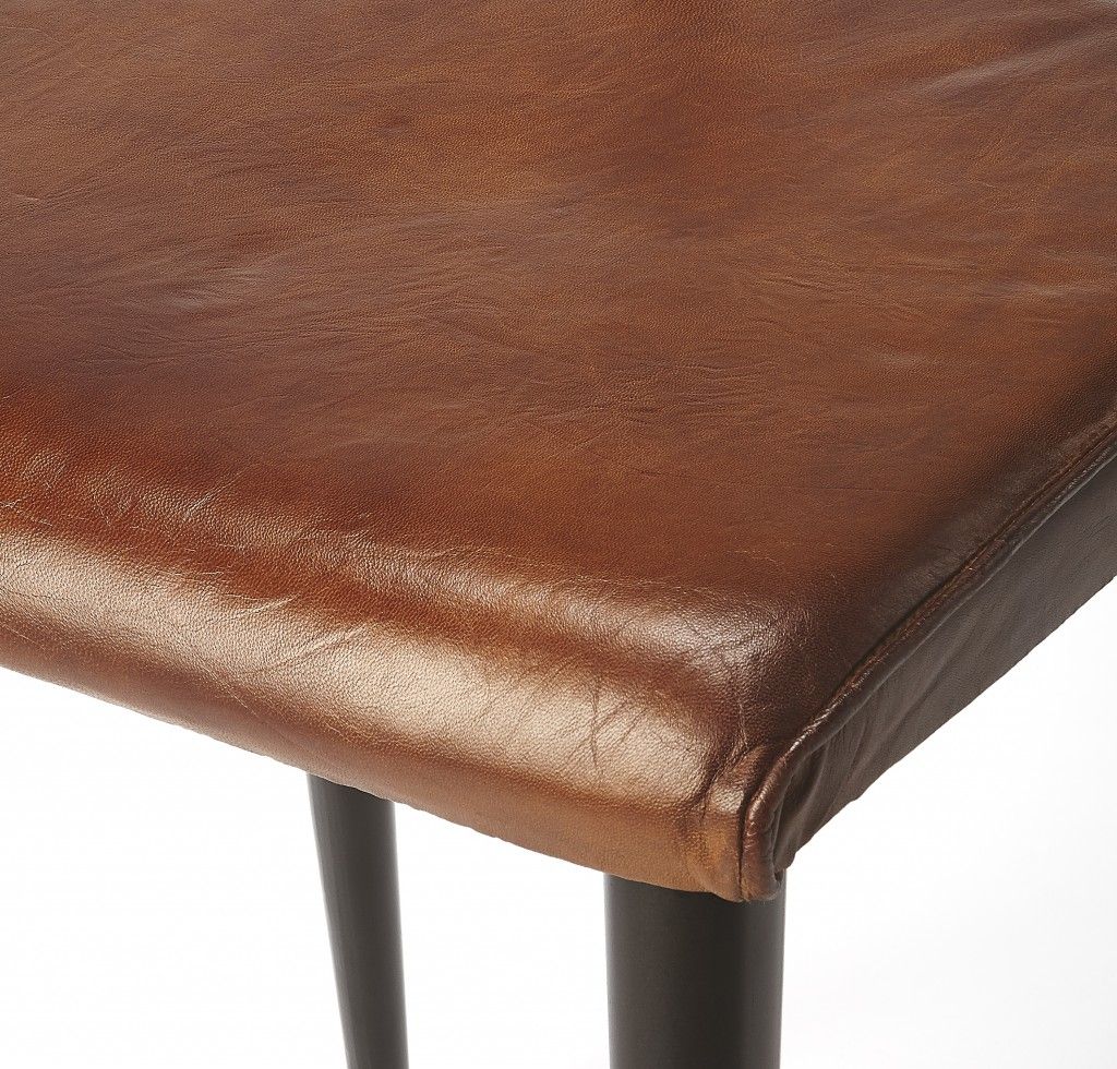 PU Leather Side Chair - Brown