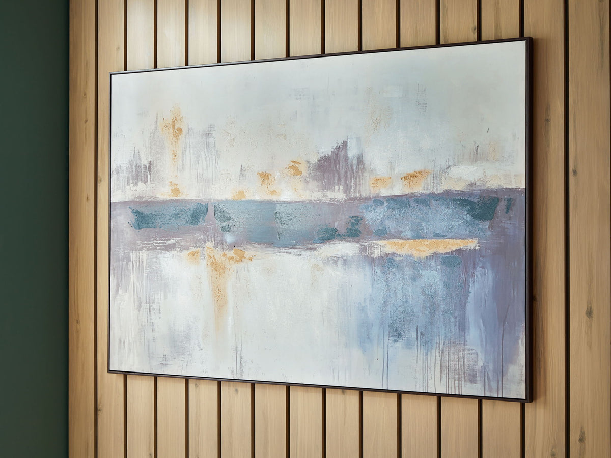 Gatesford - Wall Art - Blue / White / Tan - view 2