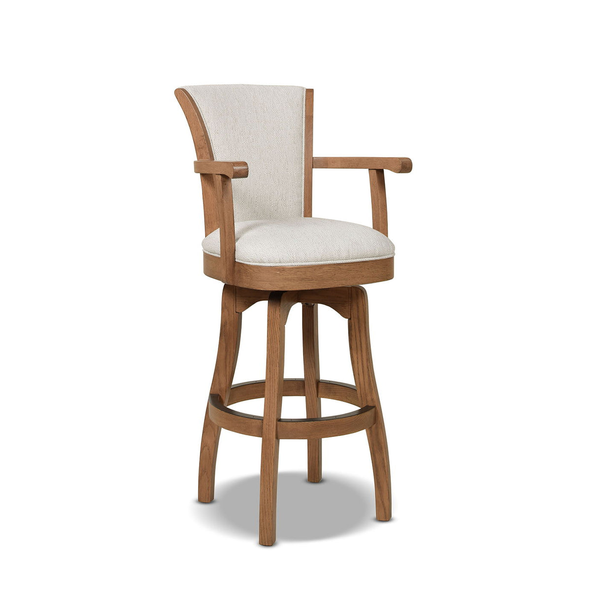 Williams - Swivel Bar Stool With Armrests by Jennifer Taylor Home | Bel Furniture