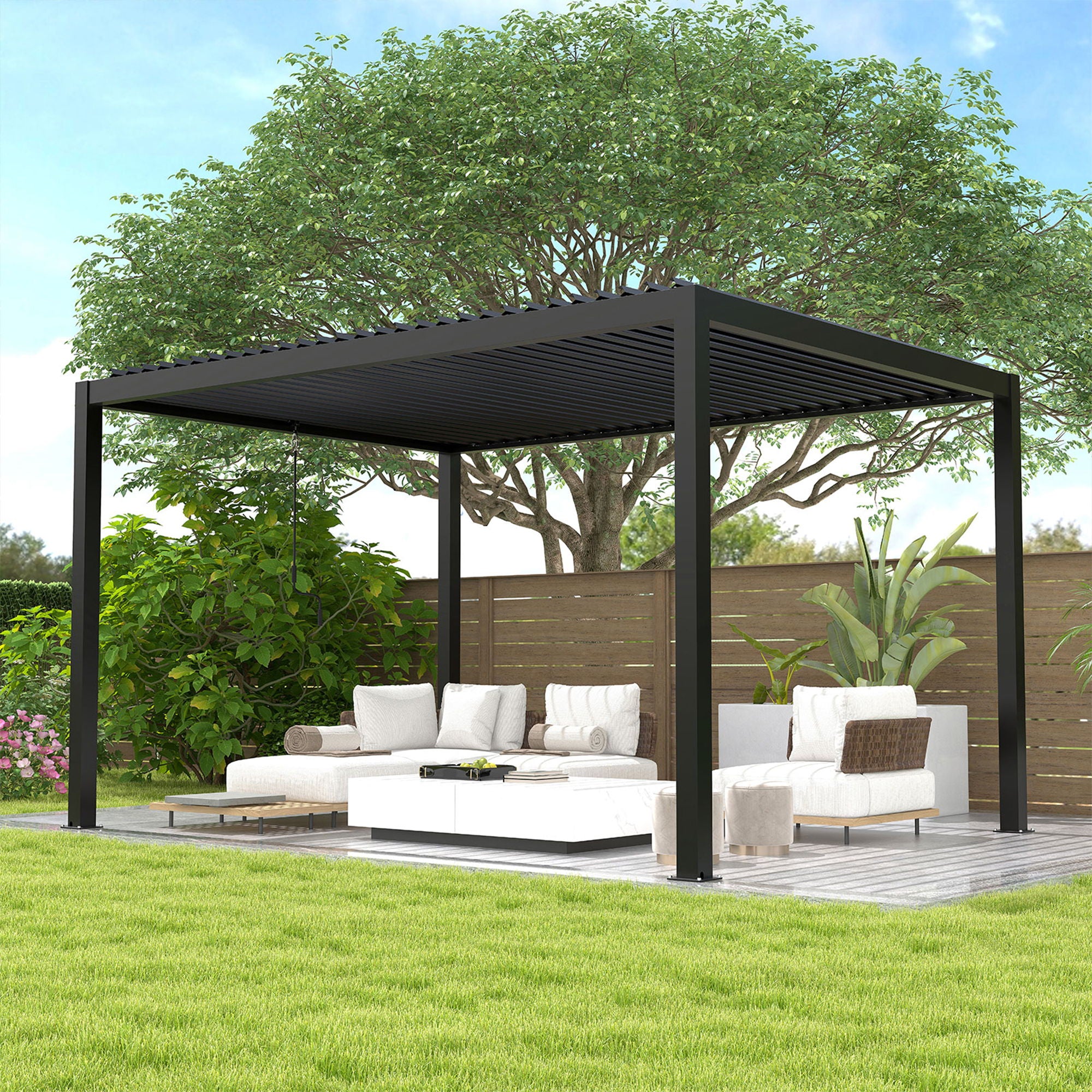 Louver Pergola Aluminium Frame & Louvers