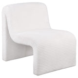 Drayton - Upholstered Curved Armless Accent Chair White by Coaster Fine Furniture | Bel Furniture