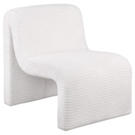 Drayton - Upholstered Curved Armless Accent Chair White by Coaster Fine Furniture | Bel Furniture
