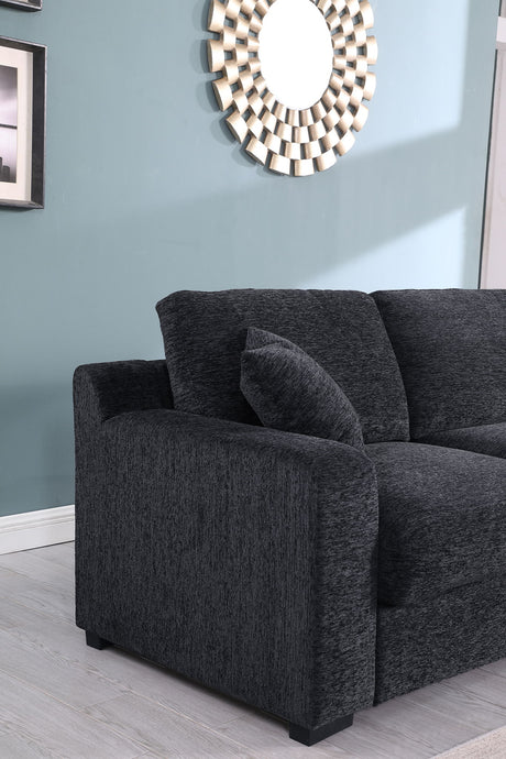 Celine - Fabric Corner Sectional Sofa With Right-Facing Chaise, Cupholders, And Charging Ports - view 5