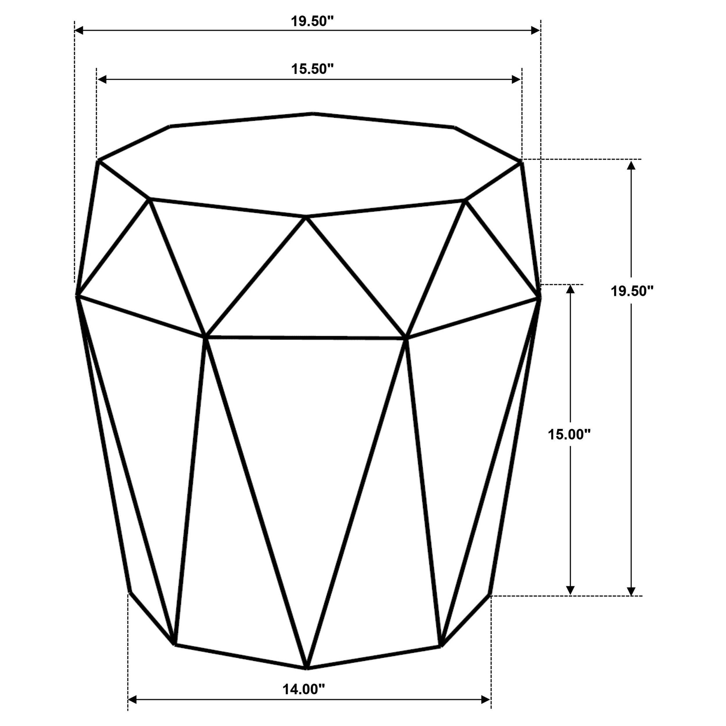 Jacinto - Octagonal Solid Mango Wood Side Table