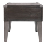 Todoe - Dark Gray - Rectangular End Table by Signature Design by Ashley® | Bel Furniture