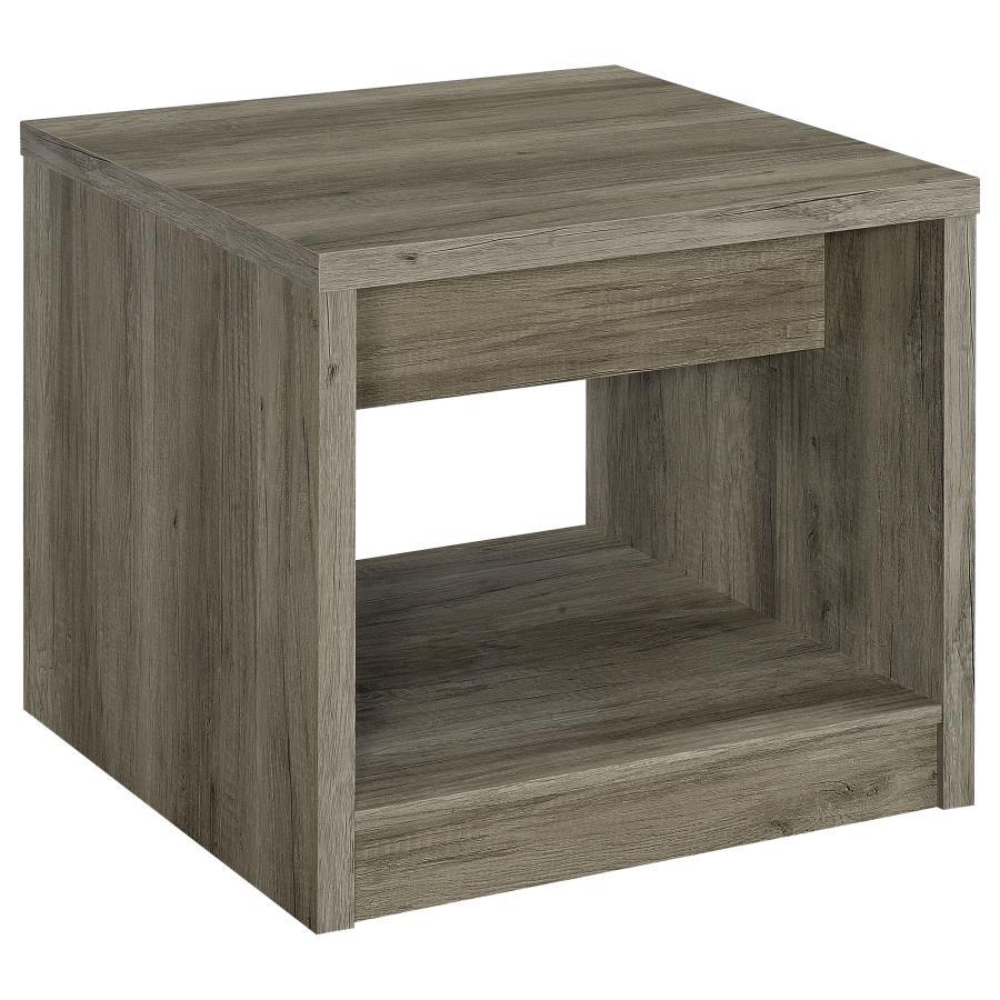 Felix - 1-Drawer Engineered Wood Side End Table - Gray Driftwood by Coaster Fine Furniture | Bel Furniture