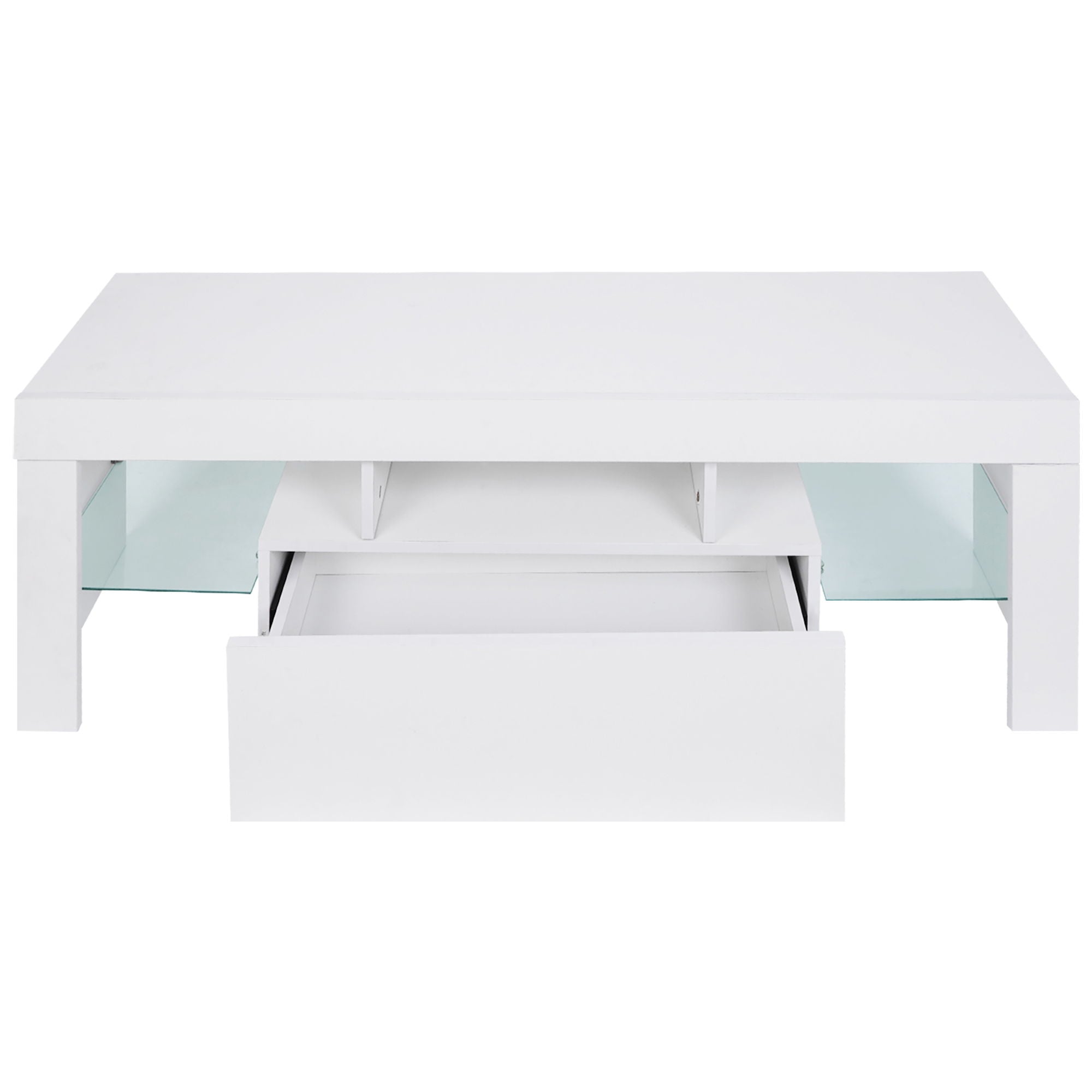 TV Stand With Storage 43" LED Modern TV Media Console Entertainment Center With Drawer TV Cabinet For Living Room Bedroom - White