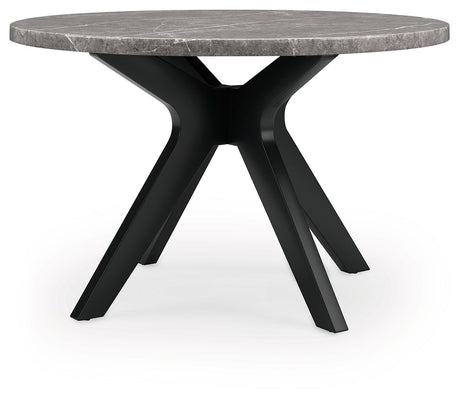 Glinari - Taupe / Black - 5 Pc. - Dining Room Table, 4 Side Chairs by Signature Design by Ashley® | Bel Furniture