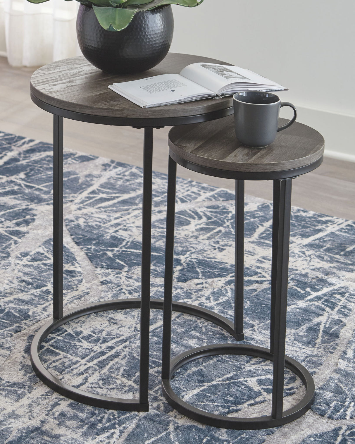 Briarsboro - Accent Table Set (Set of 2) - Black / Gray