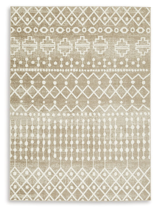 Bunchly - Rug Light Brown 5' x 8' by Signature Design by Ashley® | Bel Furniture