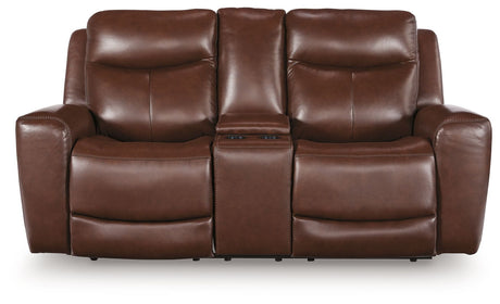 Bexhurst - Power Reclining Loveseat With Console / Adjustable Headrest - view 3