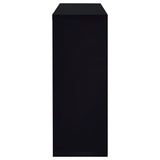 Prescott Rectangular Home Wine Table Black High Gloss