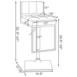 Alameda Adjustable Bar Stool Chrome