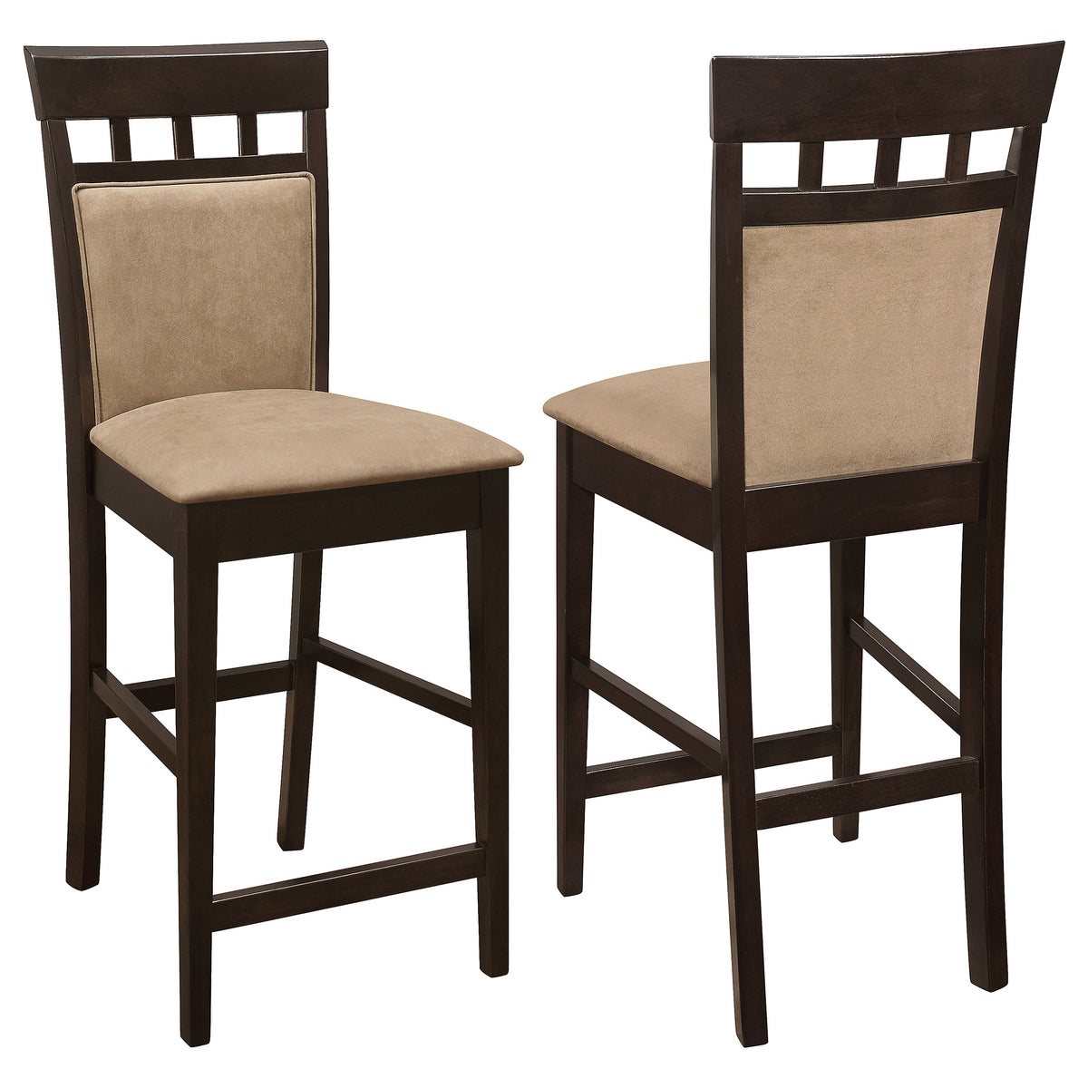 Gabriel - Closed Back Counter Chair (Set of 2) - Cappuccino