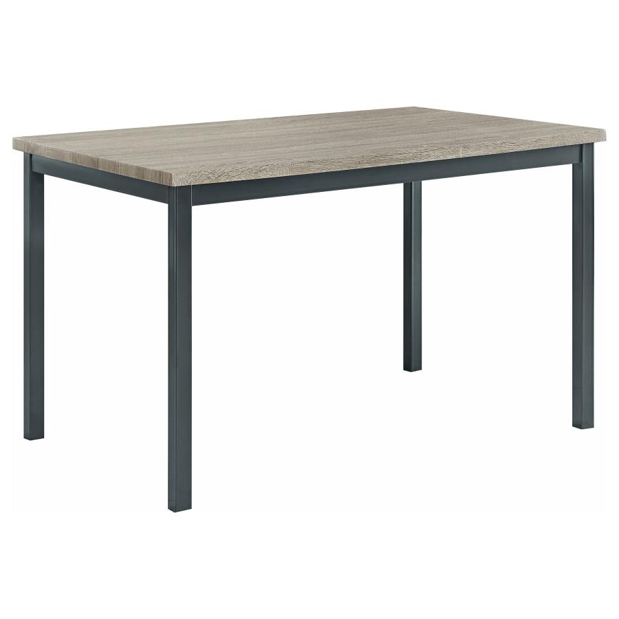 Garza - 5 Piece Rectangular Dining Table Set - Black