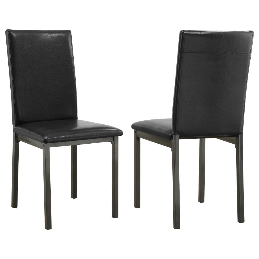 Garza - Upholstered Dining Side Chairs (Set of 2) - Black