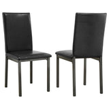 Garza - Upholstered Dining Side Chairs (Set of 2) - Black
