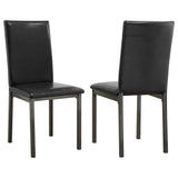 Garza - Upholstered Dining Side Chairs (Set of 2) - Black