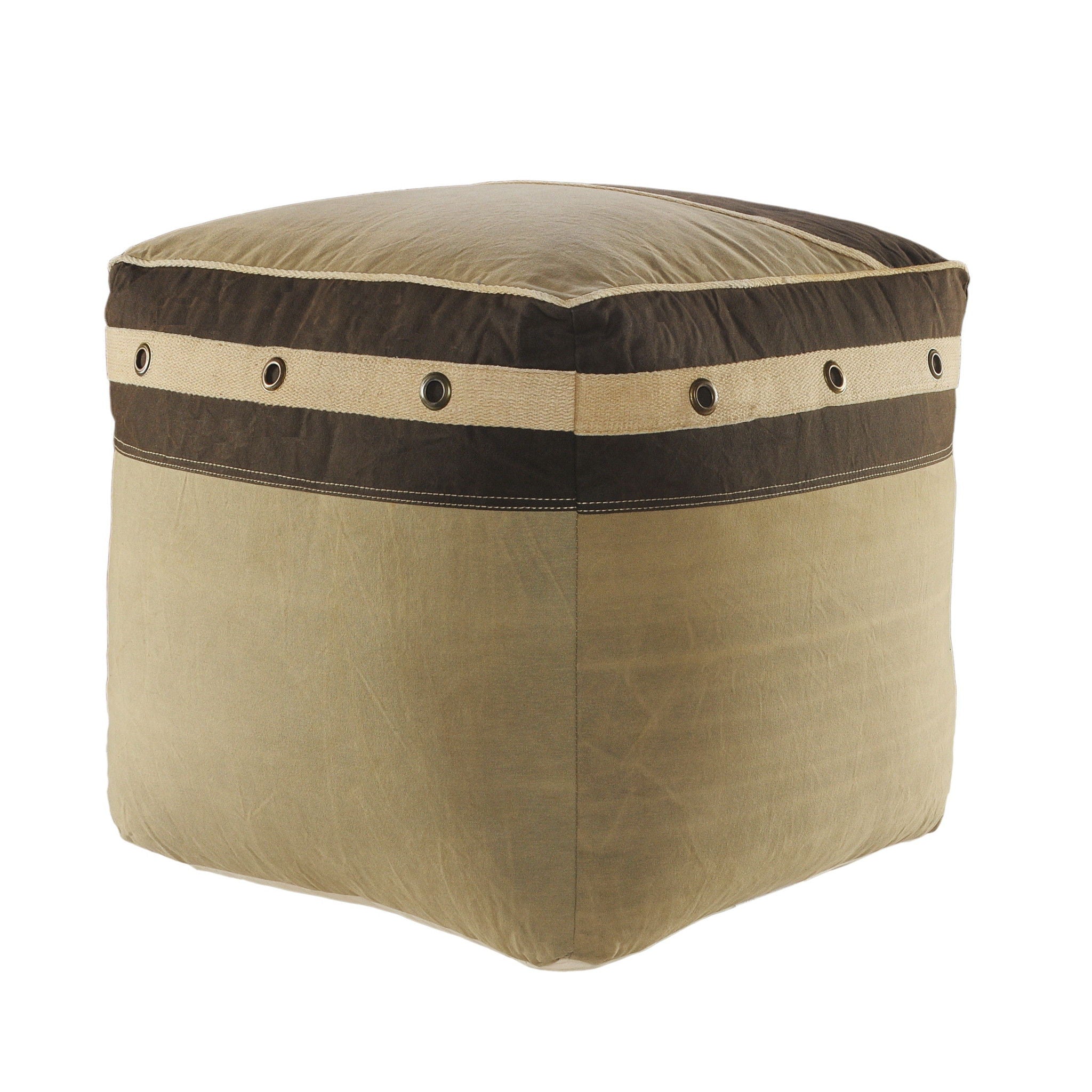 Cotton Ottoman - Brown