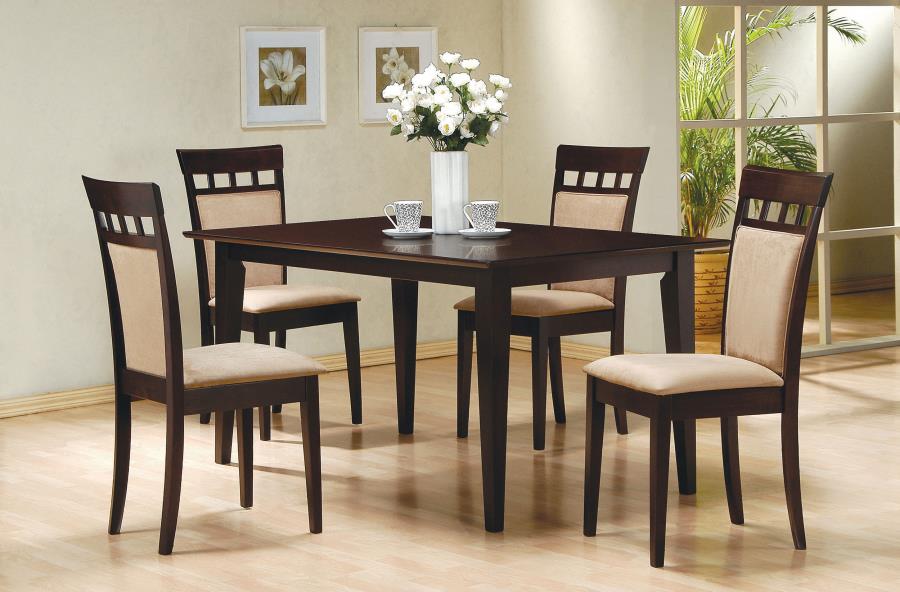 Gabriel 5-piece 59" Rectangular Dining Set Cappuccino