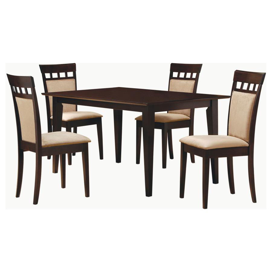 Gabriel - 5 Piece 59" Rectangular Dining Set - Cappuccino