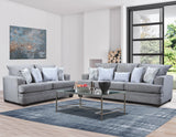 Hallmark Gray 2-Piece Chenille Sofa & Loveseat Set