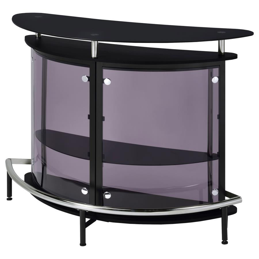 Amarillo - Freestanding Glass Top Home Bar Wine Cabinet
