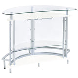 Amarillo - Freestanding Glass Top Home Bar Wine Cabinet