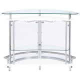 Amarillo - Freestanding Glass Top Home Bar Wine Cabinet