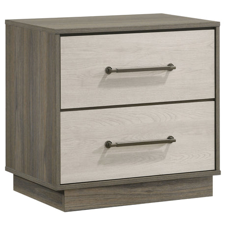 Fenwick - 2-Drawer Nightstand Bedside Table - Gray Oak by Coaster Fine Furniture | Bel Furniture